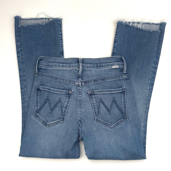 MOTHER The insider Crop Step Fray Jeans In Work Hard Play Hard Size 25 - Picture 5 of 12